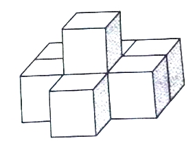 这个图形是由8个小正方体拼成的,如果把这个图形的涂